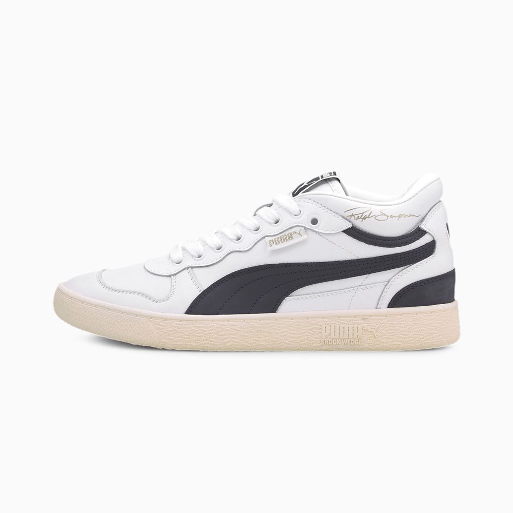 Puma Ralph Sampson Demi OG Férfi Kosárlabda Cipő - Fehér/Sötétkék/Fehér ( Hungary - HEFOT2587 )